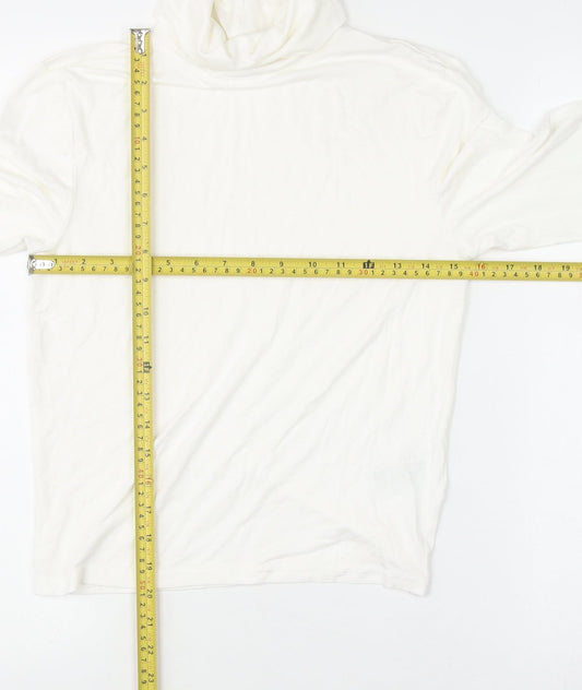 Womens UK Size M H&M White Basic T-Shirt