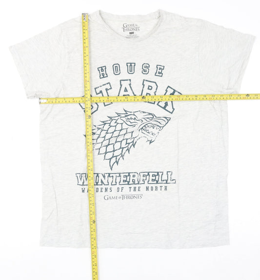 Mens UK Size XL Game Of Thrones Grey T-Shirt