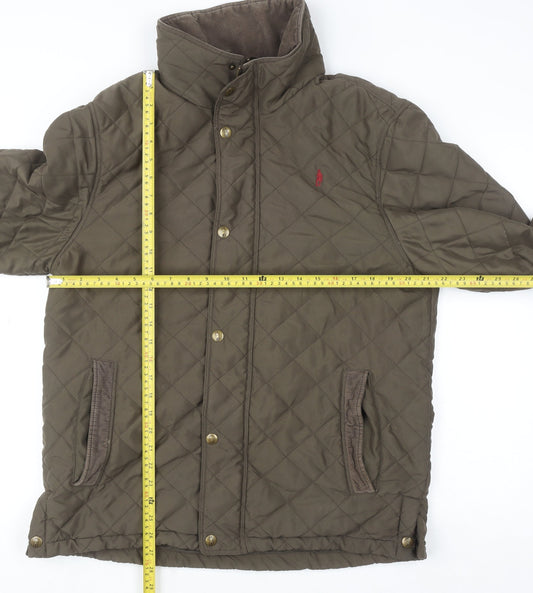 Mens UK Size M Jack Murphy Brown Quilted Coat