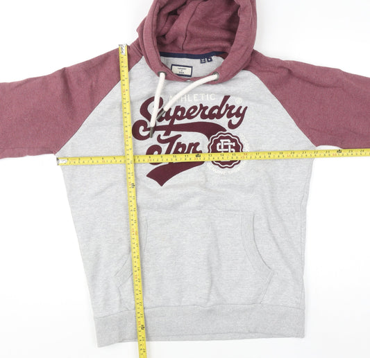 Mens UK Size M Superdry Grey Pullover Hoodie