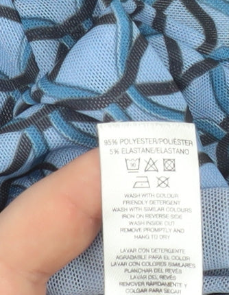 Womens UK Size 14 Gallery Blue Basic Blouse
