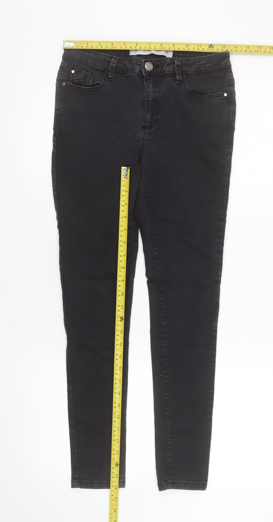 Womens UK Size 10 Denim Co Slim Fit Skinny Black Jeans