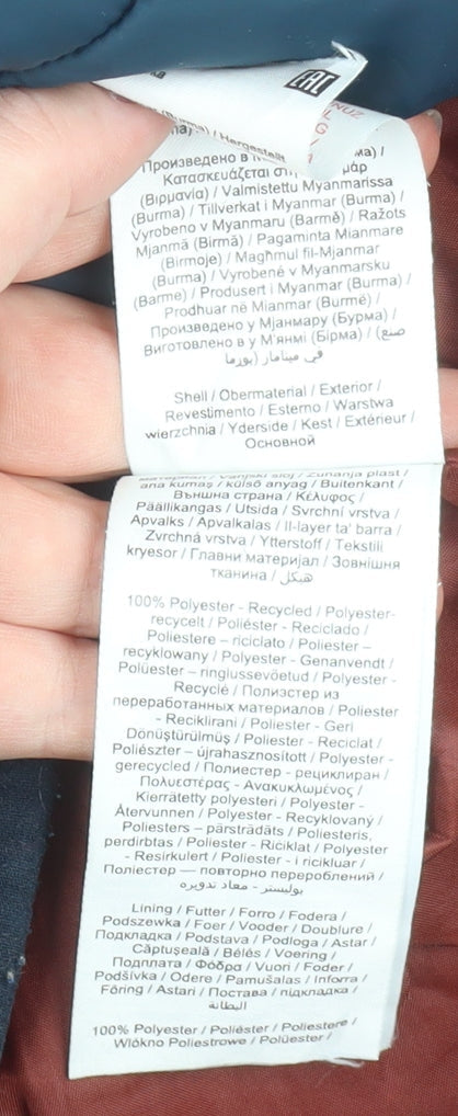 Name It Boys Blue Hooded Puffer Jacket 7 Years Quilted Winter Coat