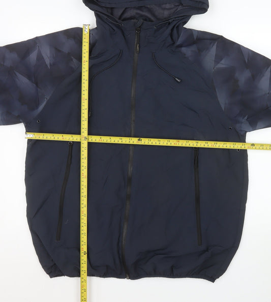 Mens UK Size XL Primark Blue Windbreaker Coat