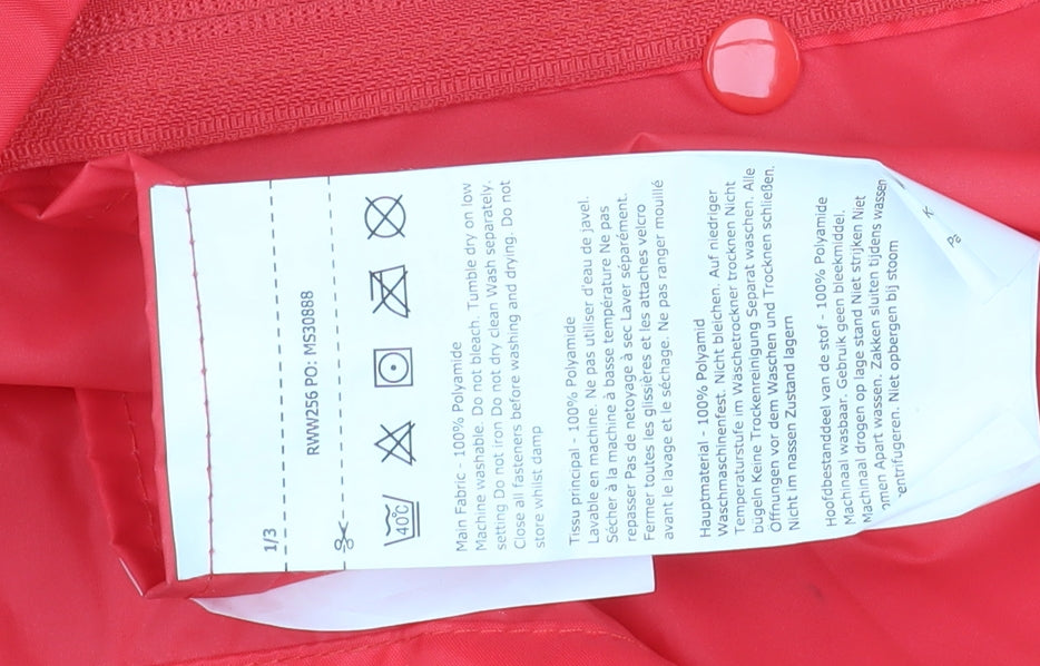 Womens UK Size 12 Regatta Red Rain Coat