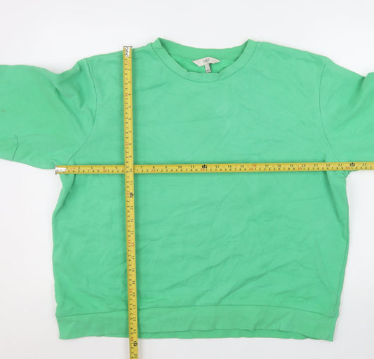 Marks and Spencer Men’s Green Crew Neck Pullover Sweatshirt Size L