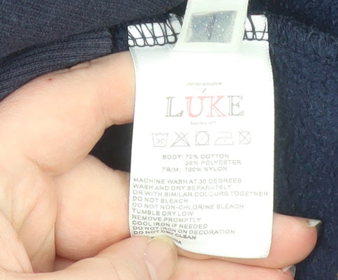Mens UK Size M Luke Blue Basic Jacket