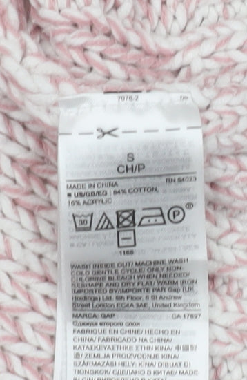 Womens UK Size S Gap Pink Pullover Jumper