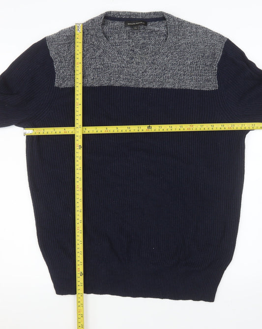 Mens UK Size L Banana Republic Blue Pullover Jumper
