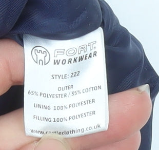 Mens UK Size S Fort Workwear Blue Bodywarmer