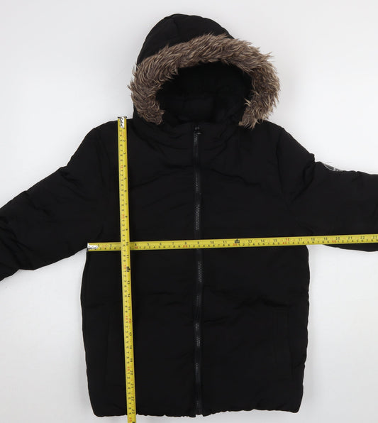 Boys UK Size 11-12 Years SoulCal & Co Black Puffer Jacket