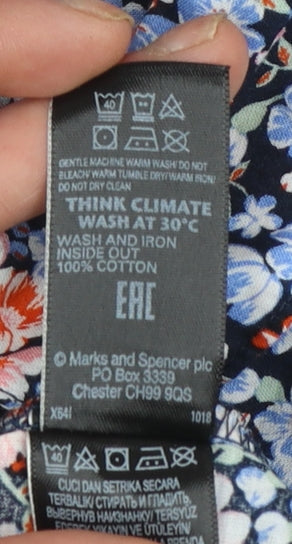 Womens UK Size 20 Marks and Spencer Multicoloured Blouse Button-Up