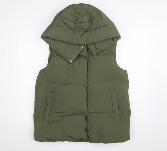Womens UK Size 12 Marks and Spencer Green Puffer Jacket
