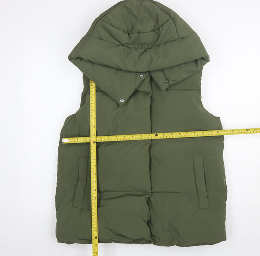 Womens UK Size 12 Marks and Spencer Green Puffer Jacket