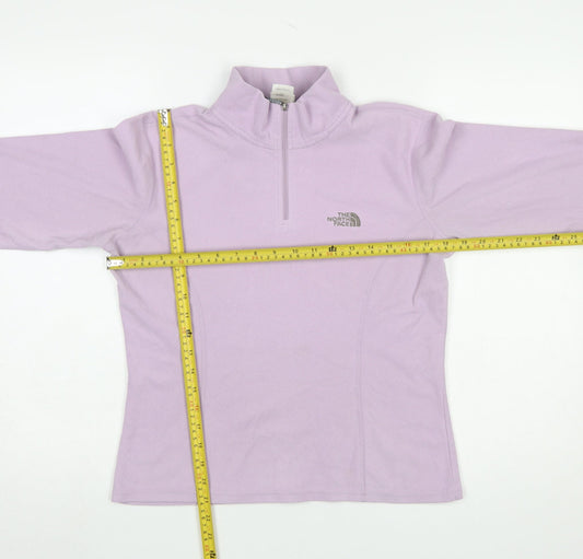 Womens UK Size S The North Face Purple Pullover Sweatshirt