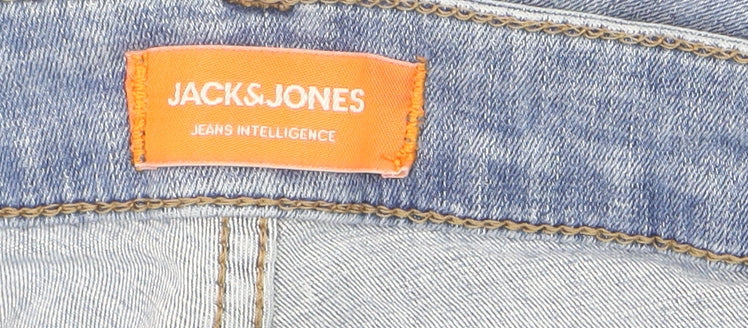 Mens UK Size 32 JACK & JONES Slim Fit Straight Blue Jeans