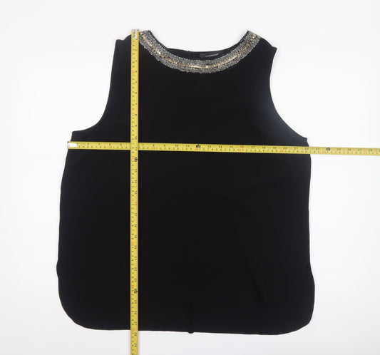 Womens UK Size 18 Atmosphere Black Basic Blouse