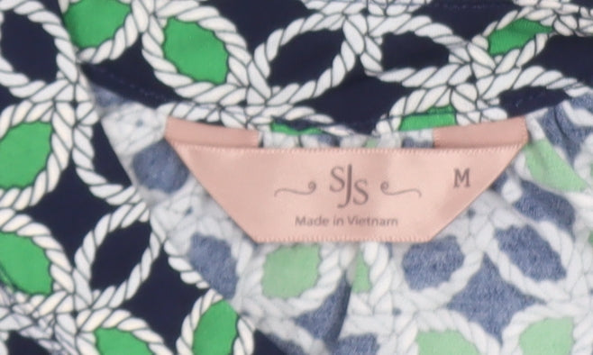 Womens UK Size M SJS Multicoloured Basic Blouse