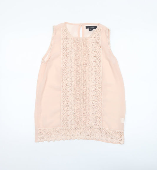 Womens UK Size 10 Atmosphere Beige Camisole Blouse