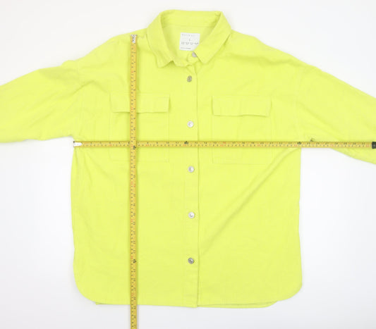 Womens UK Size L Denim Co. Yellow Basic Jacket