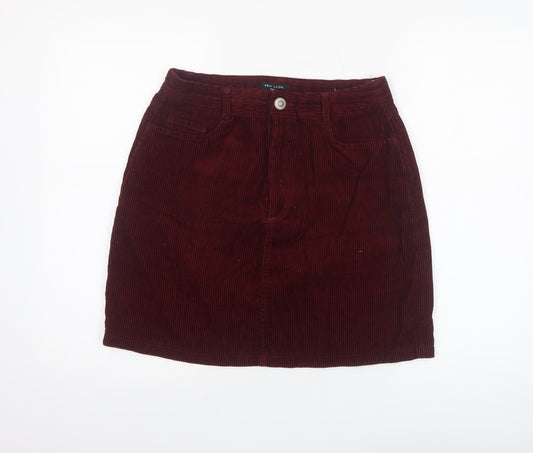 Womens UK Size 10 New Look Straight & Pencil Corduroy Skirt