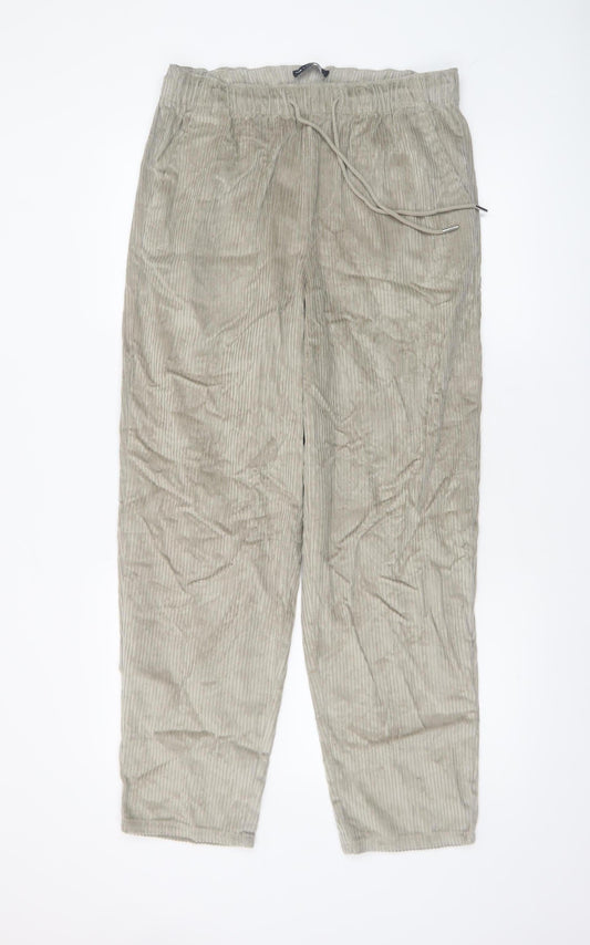 Womens UK Size S ASOS Design Relaxed Fit CasualTravel Beige Trousers