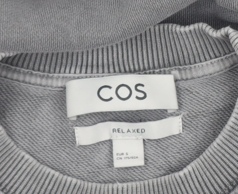 Mens UK Size S COS Grey Pullover Sweatshirt