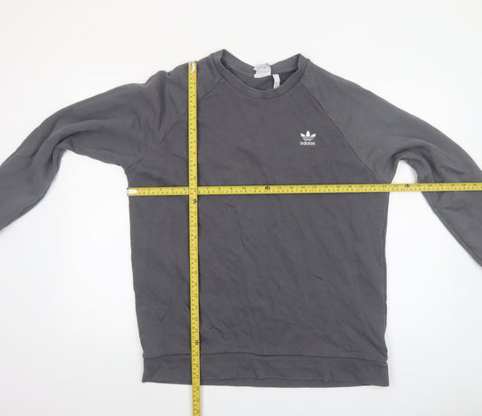 Mens UK Size L adidas Grey Pullover Sweatshirt