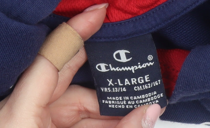 Boys UK Size 13-14 Years Champion Blue Pullover Hoodie