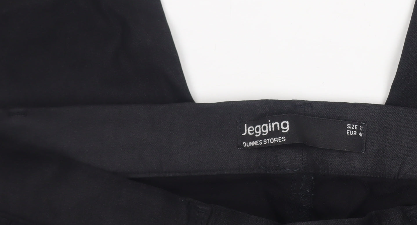 Womens UK Size 12 Dunnes Stores Slim Fit Jegging Black Trousers