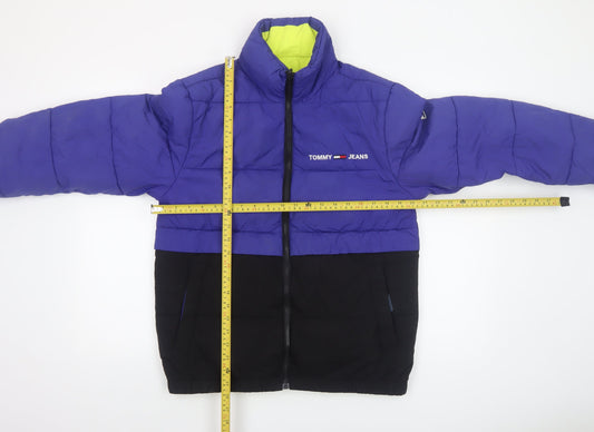 Mens UK Size XS Tommy Jeans Blue Puffer Jacket