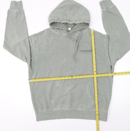 Mens UK Size S T Name Green Pullover Hoodie