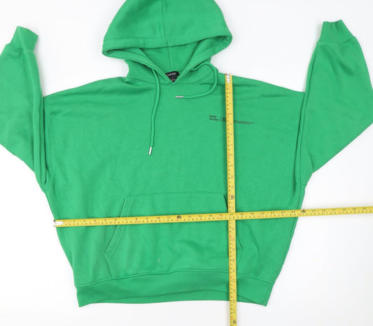 Womens UK Size S Boohoo Green Pullover Hoodie