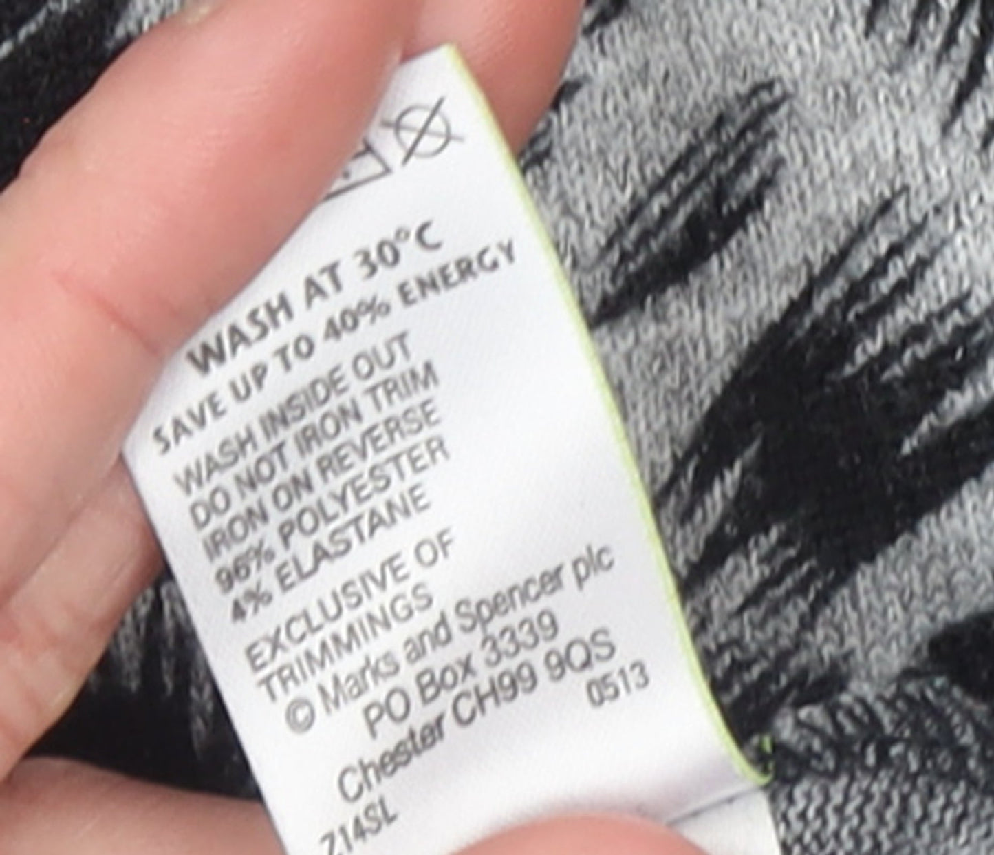 Womens UK Size 10 Marks and Spencer Black Tunic Blouse