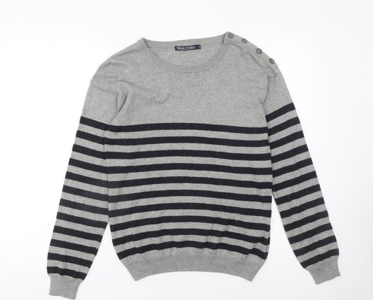 Womens UK Size XS Woolovers Grey Pullover Jumper