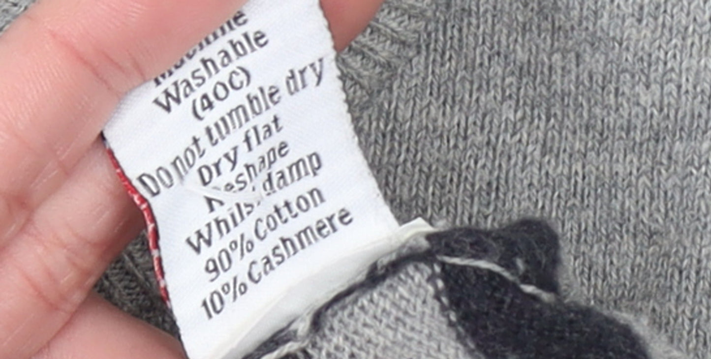 Womens UK Size XS Woolovers Grey Pullover Jumper