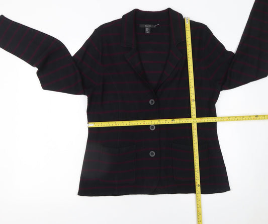 Womens UK Size XL Tahari Black Cardigan Jumper