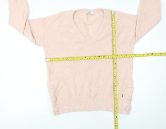 Womens UK Size S Vila Joy Pink Pullover Jumper