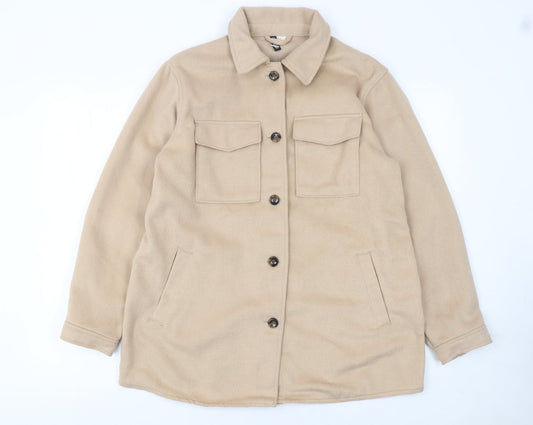 Womens UK Size S H&M Beige Basic Jacket