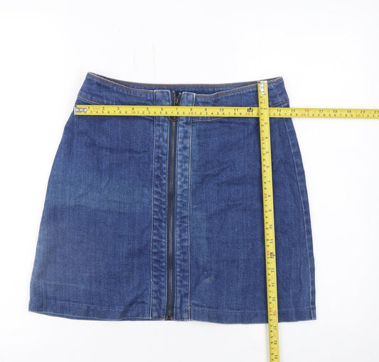 Womens UK Size 10 H&M Straight & Pencil Denim Skirt