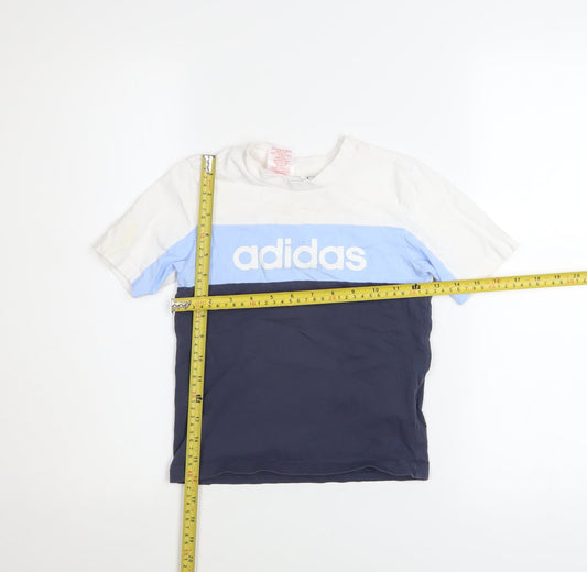 Boys UK Size 6-7 Years adidas Multicoloured Basic T-Shirt