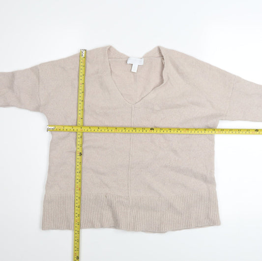 Womens UK Size L The White Company Beige Pullover Jumper