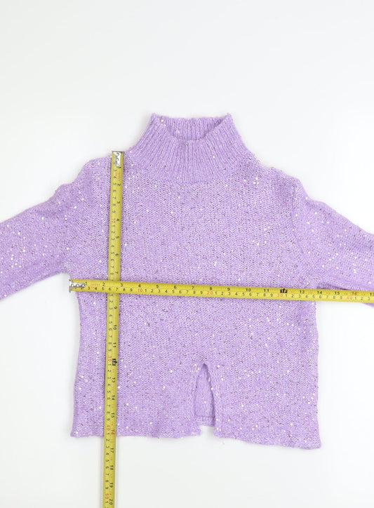Womens UK Size 8 Massimo Dutti Purple Pullover Jumper
