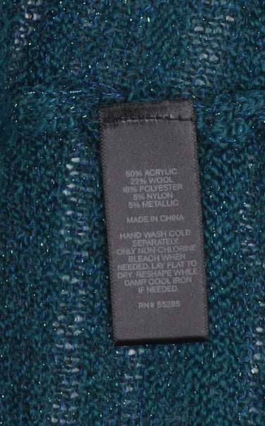 Womens UK Size M Express Blue Cardigan Jumper