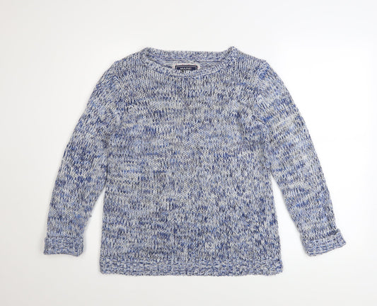 Womens UK Size 12 Maine New England Blue Pullover Jumper