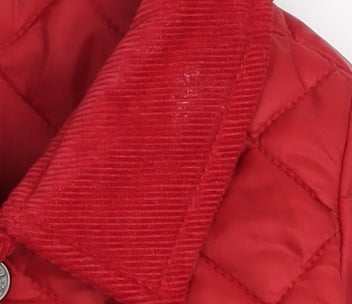 Additional view of United Colors of Benetton Baby Red Quilted Jacket 6-9 Months Lightweight Padded Coat