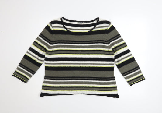 Womens UK Size L Precis Multicoloured Pullover Jumper