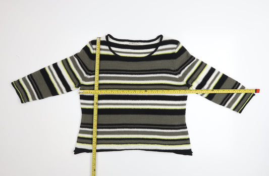Womens UK Size L Precis Multicoloured Pullover Jumper
