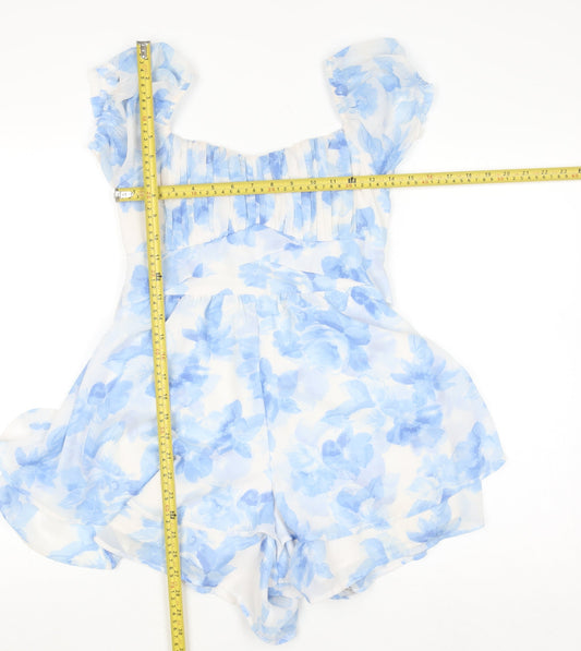 Womens UK Size S Hollister One-Piece Blue Playsuit