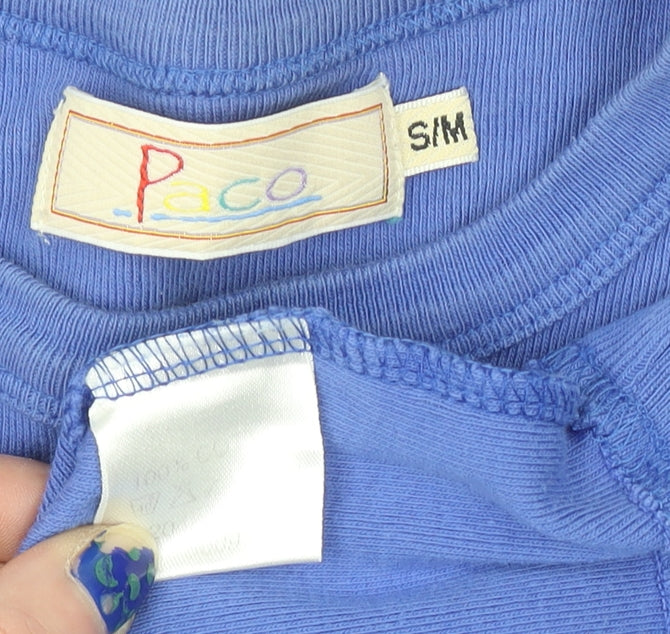 Womens UK Size S PACO Blue Pullover Jumper